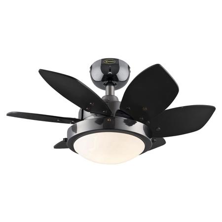 WESTINGHOUSE Quince 24" 6-Blade Gun Metal Indoor Ceiling Fan w/Dimmable LED Light 7224600